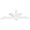 Ekena Millwork Kennewick Architectural Grade PVC Gable Bracket, 108"W x 22 1/2"H x 2"D x 6"F, 5/12 Pitch GBP108X23X0206KEN00 - alternate 1